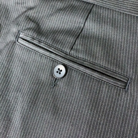 MURANO Black Striped Men’s Dresspants 34” Waist x 32” Inseam - Picture 3 of 11